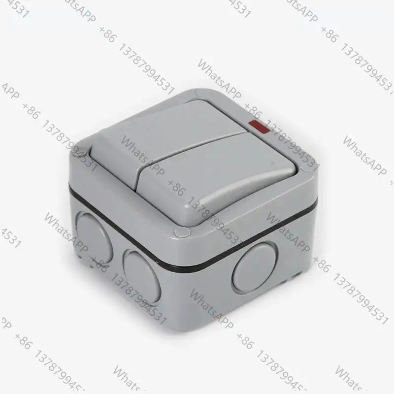 Waterproof Outdoor Work Zone Indicator Double Control Anti Rainstorm Surface Mounted Switch Box
