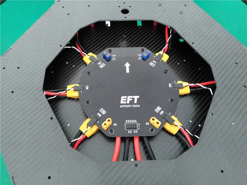 EFT Große Stromverteilungsplatine PDB-Platine 12S 480A für landwirtschaftliche Drohne Quadcopter Hexacopter