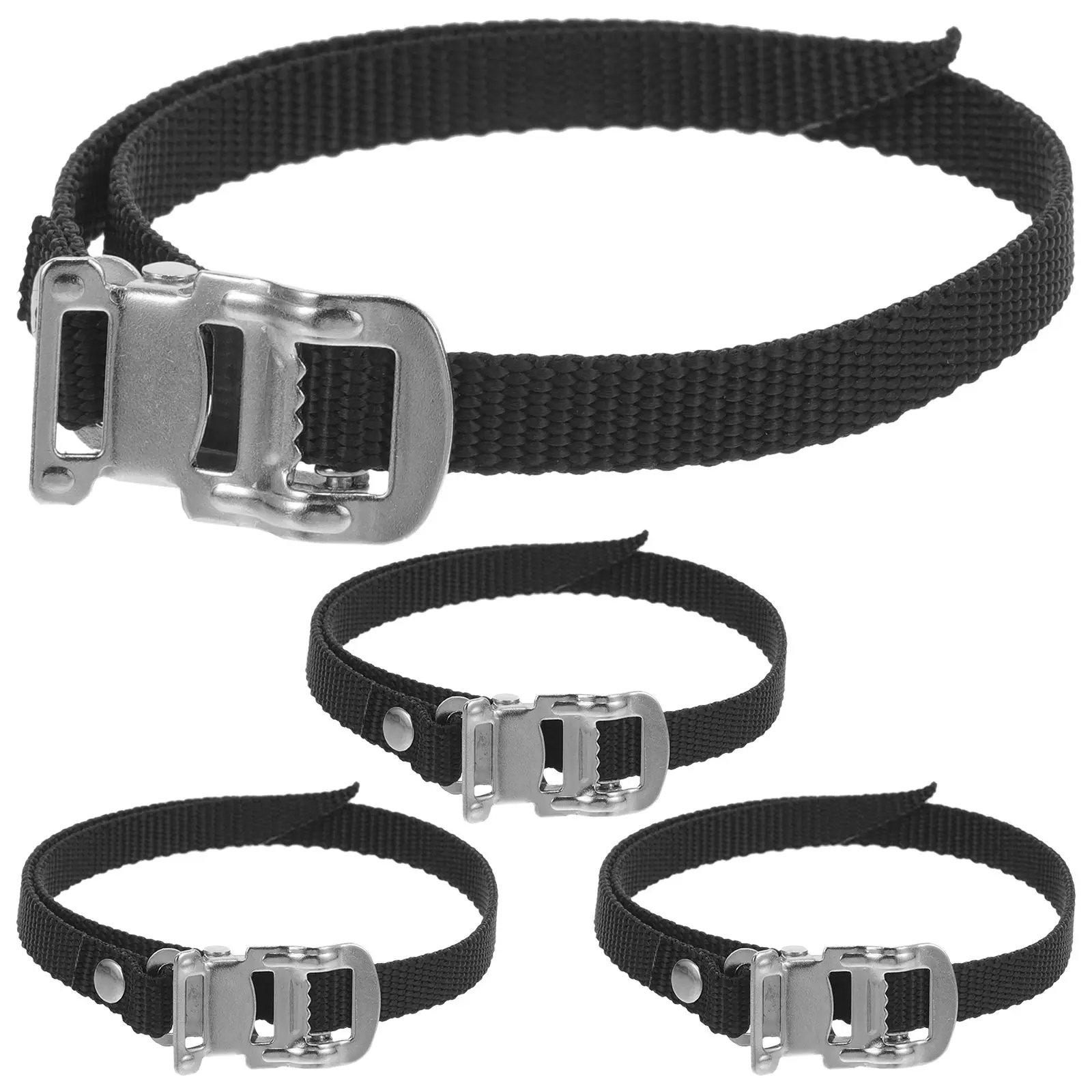 

4pcs Bike Gym Bike Pedal Belts Footrest Gym Pedal Straps Toe Cycle Footrest Straps Replacement Parts Accessories