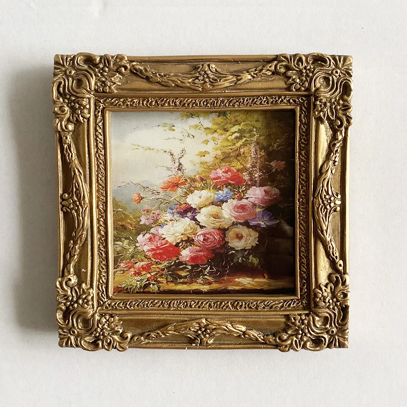 

Mutihome Home Decor French European Retro Vintage Resin Photo Frame, Simple American Countryside Style Wall Mounted Photo Wall