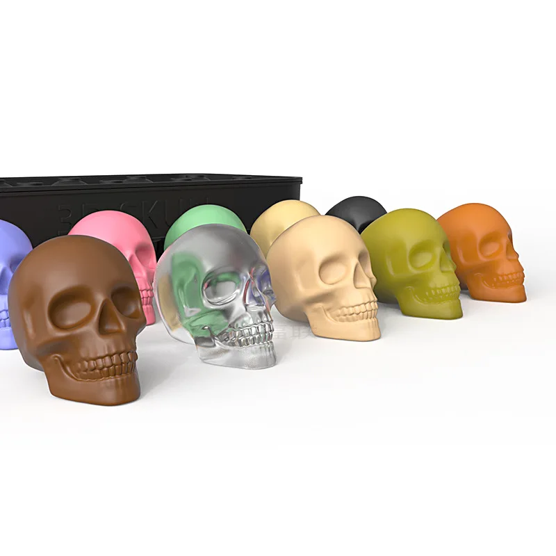 Large Realistic Silicone Skull Cake Mould DIY Baking Cake Mold for Halloween Gifts Kitchen Accessories Baking Decoration Tool FU