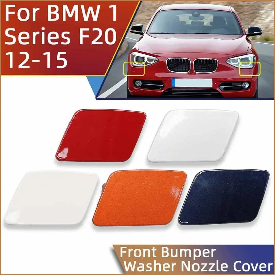 

For BMW 116 118 120 125 F20 2011-2015 High Quality Car Headlamp Washer Nozzle Cover Lid Painted Trim Cap Cleaner Sprayer Shell