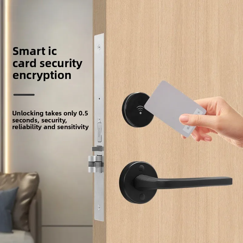 

Split Hotel Lock Swipe Card Smart Lock, Hotel Apartment Magnetic Card Lock Management System IC Card Electronic Lock