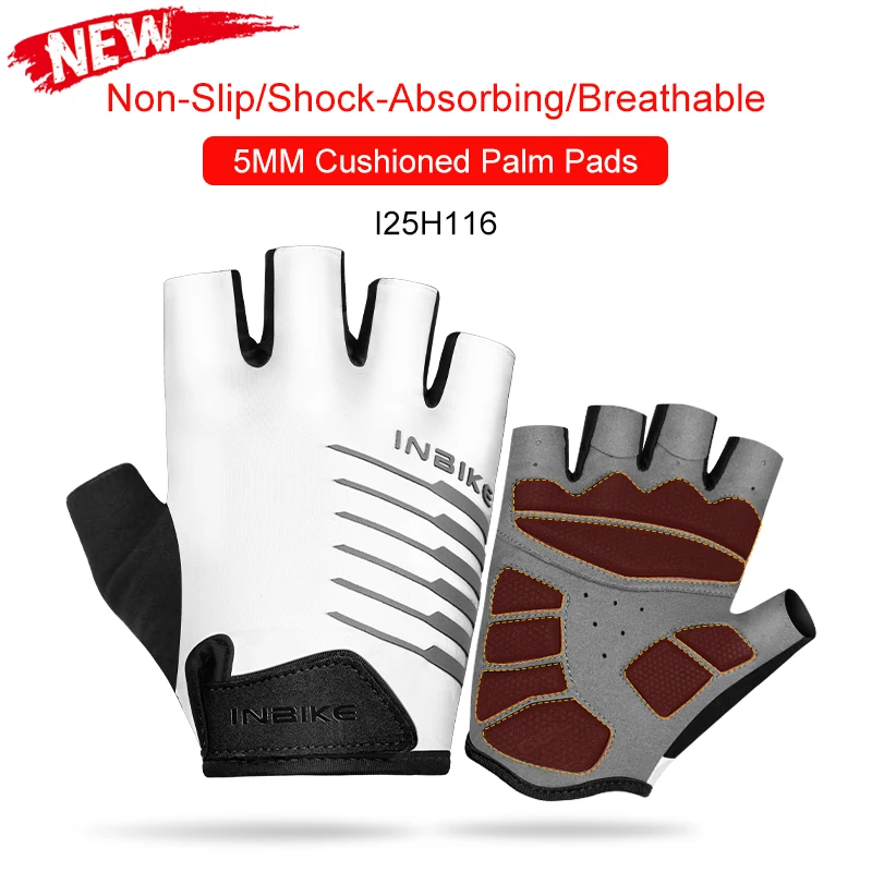 INBIKE Stoßfest GEL Pad Radfahren Handschuhe Halbe Finger Sport Handschuhe Männer Frauen Sommer Fahrrad Gym Fitness Handschuhe MTB Handschuhe IF239