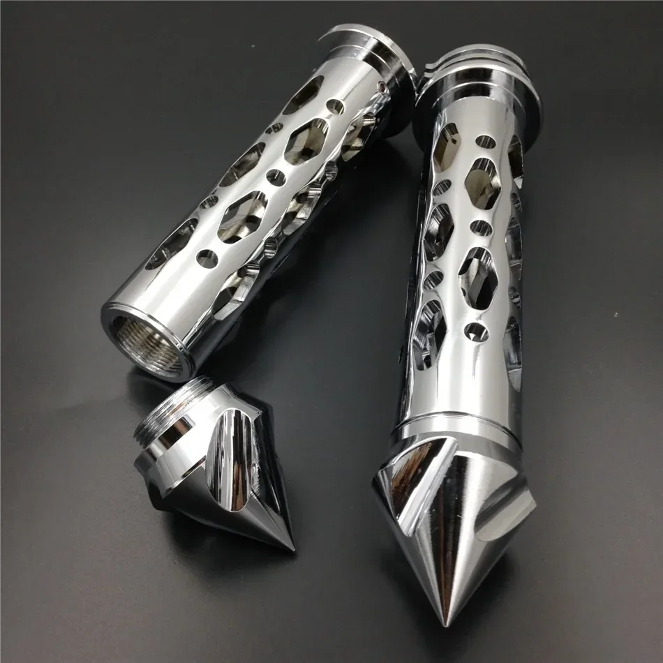 Motorcycle Accessories CNC Billet 22mm 7/8\'\'spike Bar Ends Grips for Kawasaki Ninja ZX9 ZX10 ZX12 ZX14