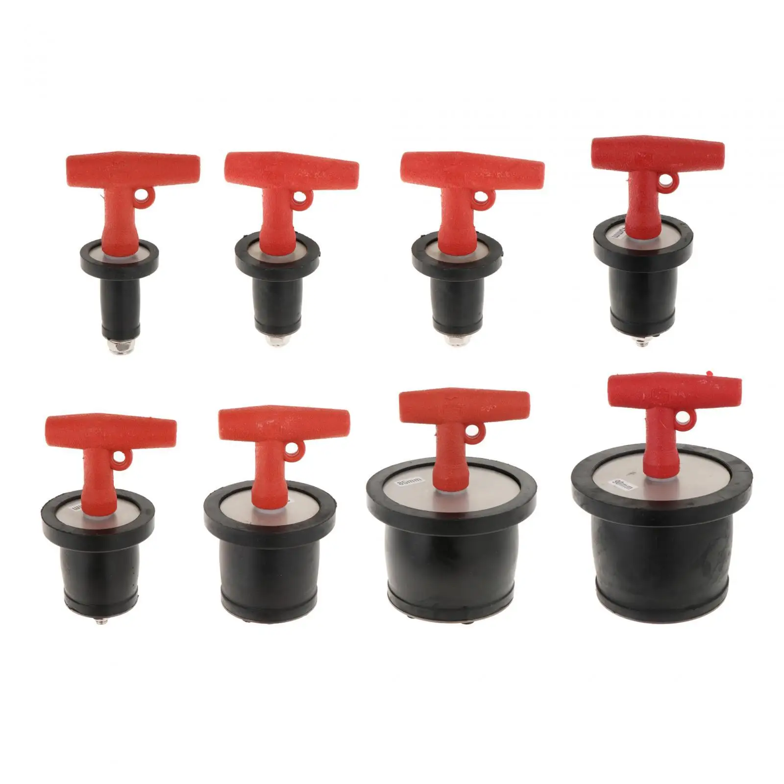 Boat Compression Drain Plug T Handle Drainage Stopper Seal Stainless Steel Tools Twist Turn Drain Plug Rubber Expansion Plug