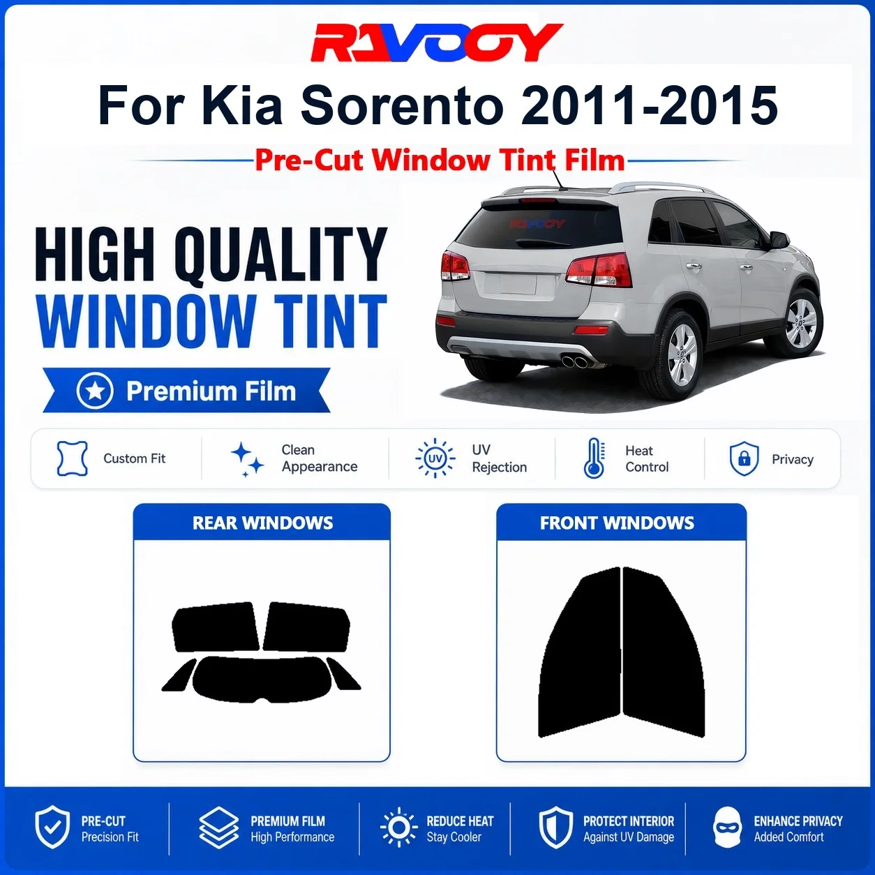 premium-pre-cut-window-tint-for-kia-sorento-2011-2015-front-rear-windows-uv-heat-rejection-privacy-film