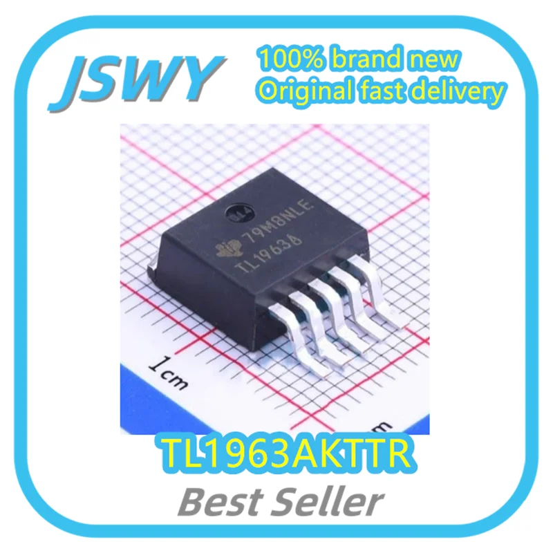 (10/50pcs) TL1963AKTTR TL1963 Silkscreen TL1963A TO-263-5 Power Management IC Original In Stock Bulk Stock