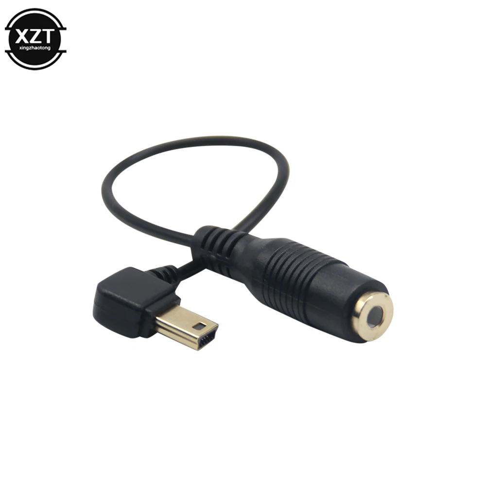 3.5mm Microphone Mini USB External Mic Audio Adapter Transfer Cable Wire For GoPro Hero 4 3+ Action Camera Accessories