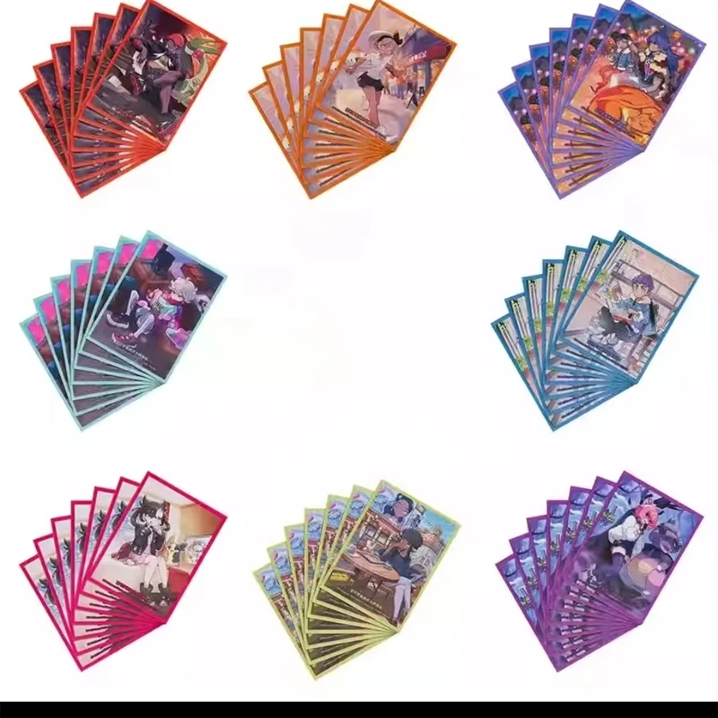 حقيقية Pkm TCG حافظة بطاقات 64 قطعة مجموعة واقية نيسا مارني تصميم لامع إنهاء بطاقة التداول لعبة اكسسوارات جامع هدية