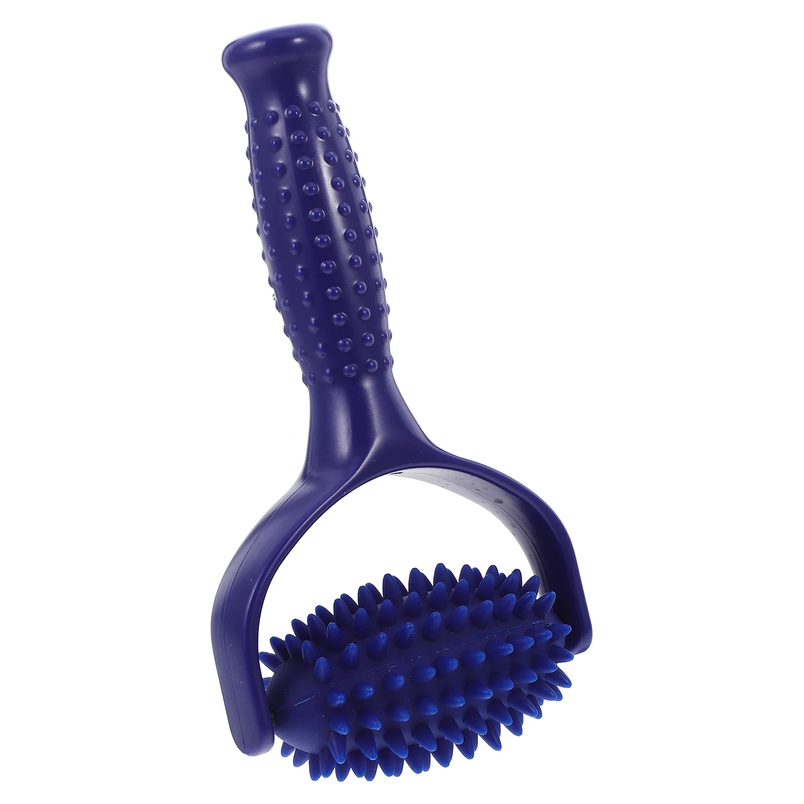 Rodillo muscular con pinchos, bola de masaje para Yoga (azul), masajeador de cuello, pierna, Pvc, cuerpo y ojos