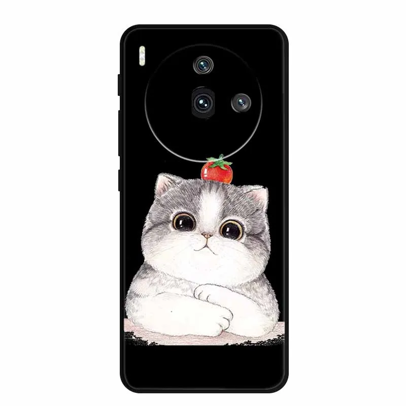 Funda For ZTE Nubia Z50S Pro Case Cute Cat Cartoon Black Silicone Soft Phone Case For ZTE Nubia Z50S Pro Back Cover Case Z50sPro