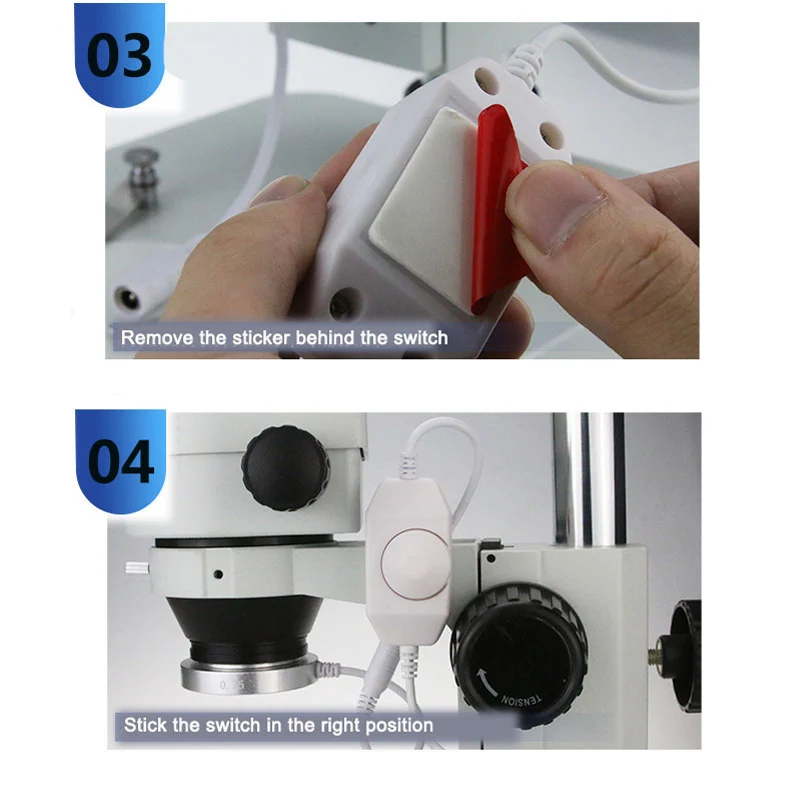 Imagem -05 - Led Microscópio Light Source Anel Proteção Ocular Ajustável Lâmpada Branca para Telefone Reparação Bga Ss033c