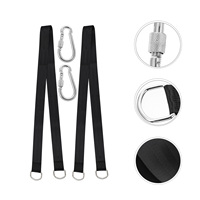 Children Swing Chair Outdoor Baby Hammock Black Hanging Kit Seat Tree Swing Strap Hammock Rope Parent Child Interaction Safe