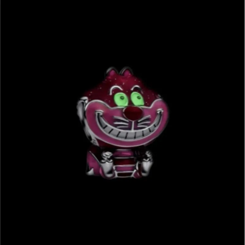 سحر الفضة 925 ديزني الوردي والأزرق غرزة خرز تميمة يناسب سوار الإسورة قلادة للنساء الفاخرة DIY مجوهرات هدايا الحفلات #5