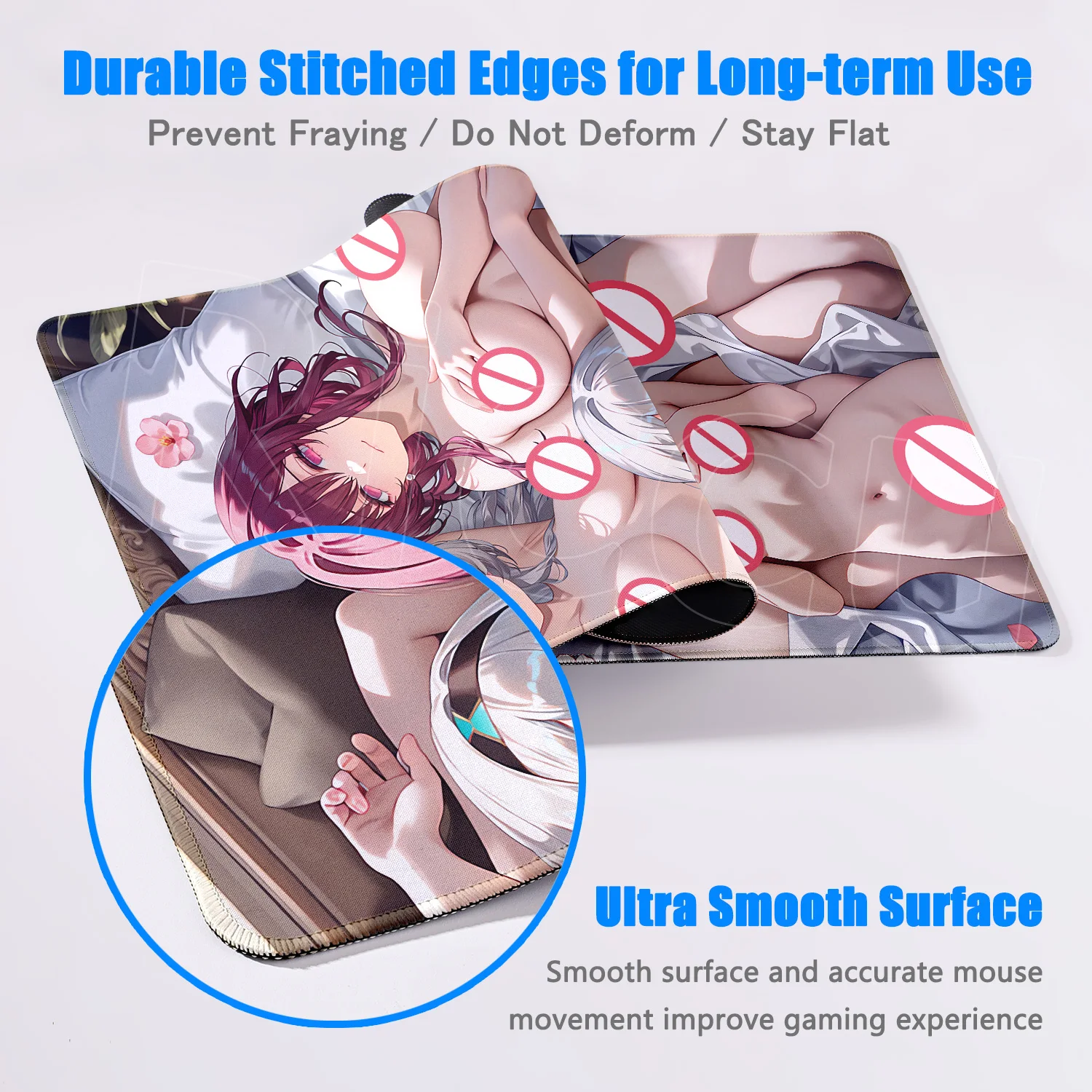Honkai ستار السكك الحديدية R18 ماوس الوسادة مثير عارية الحلمة لوحة ماوس للألعاب ألعاب هنتاي NSFW الثدي ماوس حصيرة عدم الانزلاق المطاط أنيمي حصيرة مكتبية #4
