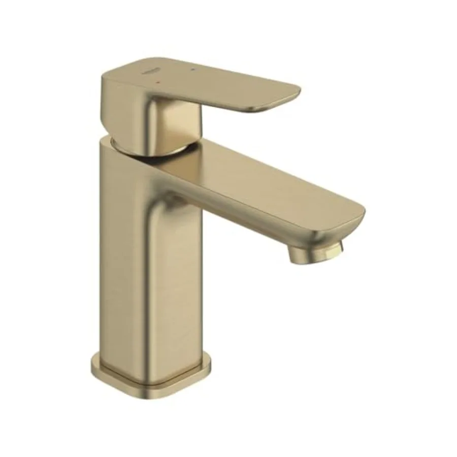 

S-Size Single Hole Single Handle Bathroom Faucet with Less Drain 1.2 GPM Brushed Nickel Finish Ideal for Modern Bathrooms