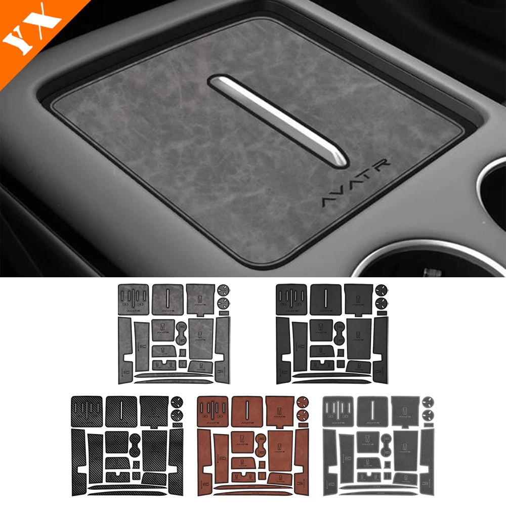 Для Changan AVATAR 07 2024-2025 аксессуары двери автомобиля, центральная консоль, ящик для хранения чашек с водой, коврик с пазами для ворот, нескользящие коврики, кожаные Для Changan AVATAR 07 2024-2025 аксессуары двери автомобиля, центральная консоль, ящик для хранения чашек с водой, коврик с пазами для ворот, нескользящие коврики, кожаные