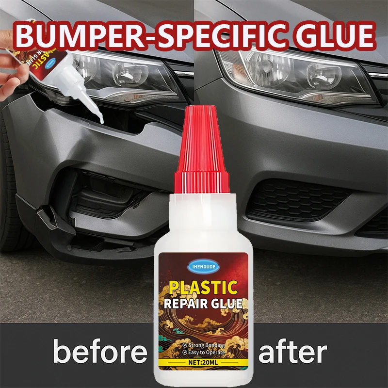 Seamless Gel Adhesive - High Viscosity Transparent Non-Drip Glue for Car Repairs, Headlight Sealant, Fast-Drying Elastic Long-Lasting