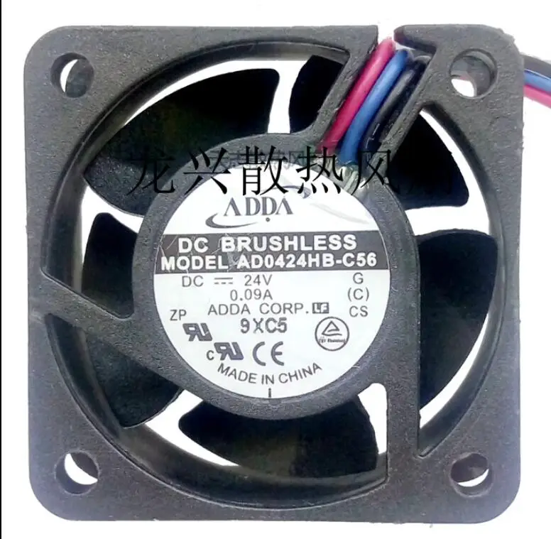 

ADDA AD0424HB-C56 DC 24V 0.09A 40x40x20mm 3-Wire Server Cooling Fan