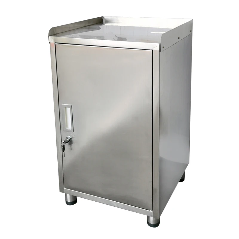 Edelstahl-Gasflaschenschrank, Herd, Schrank, Küchenregal, Teeschrank, Eimer, eintüriger Spind