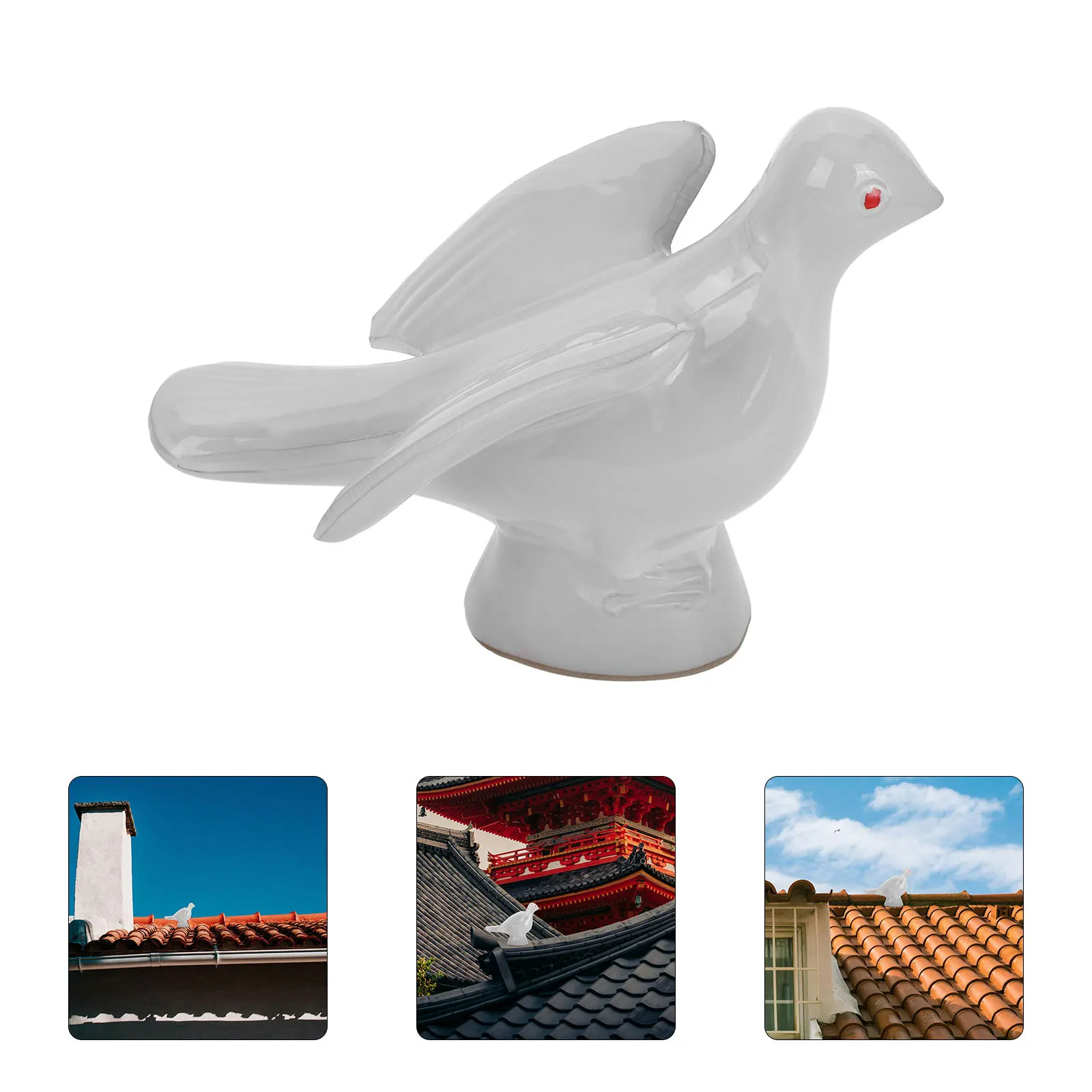 

Ceramic Bird Ornament Home Decor Animal Figurines Birds Sculpture Pigeon Statue