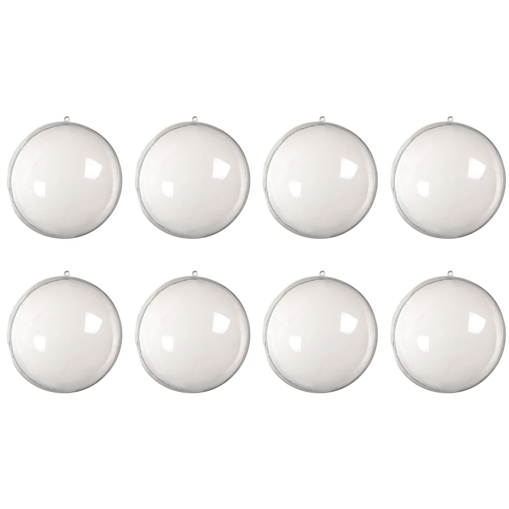 

8 Pcs Christmas Ball Decoration Transparent Hollow Filling C y Boxes Storage Gift Wrapping naments Holiday Accessories Christmas