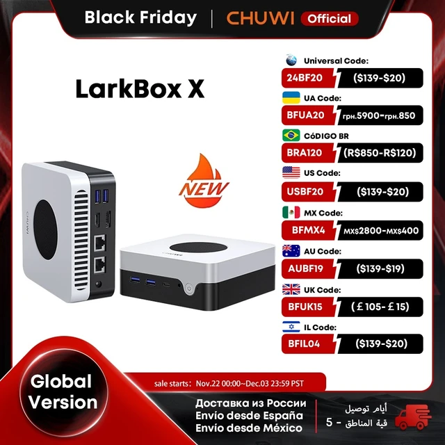 CHUWI LarkBox X Mini PC 12GB RAM 512GB SSD Intel N100 Game PC UHD Graphics  for 12th Gen Intel Processors WiFi 6 Desktop Computer - AliExpress 7