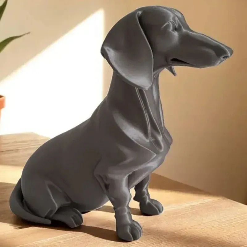 Sculptures de Teckel de style américain, ornements imprimés en 3D, décorations pour la maison, le salon, l'entrée, le bureau, la décoration de bureau, artisanat