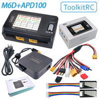 2020 ToolkitRC M6D 500W 15A DC Dual Channel MINI Smart Charger Discharger For 1-6S Lipo Battery FPV Model Spare Part Replace M8