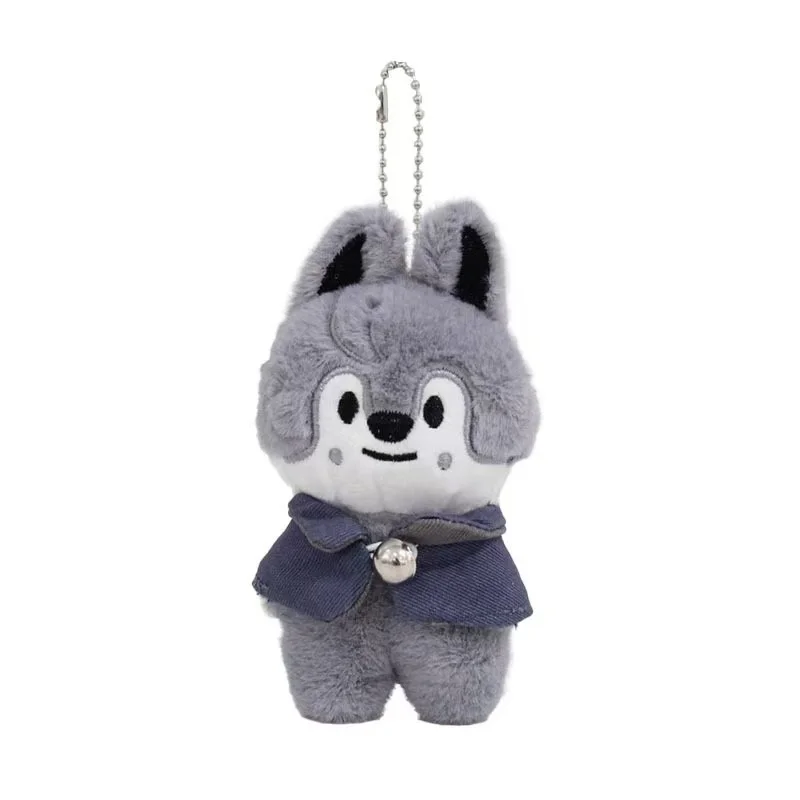 K-pop Stray Kids Peluche Porte-clés Poupée Sac à Dos Pendentif SKZOO Magic Academy Cape Peluche Poupée Pendentif Cadeau d'anniversaire pour Enfants