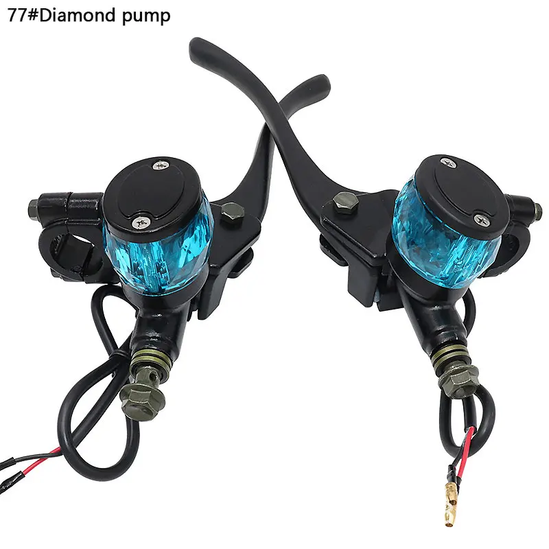 

For electric scooter hydraulic brake pump, disc brake upper pump, front and rear oil brake pump, transparent oil tank