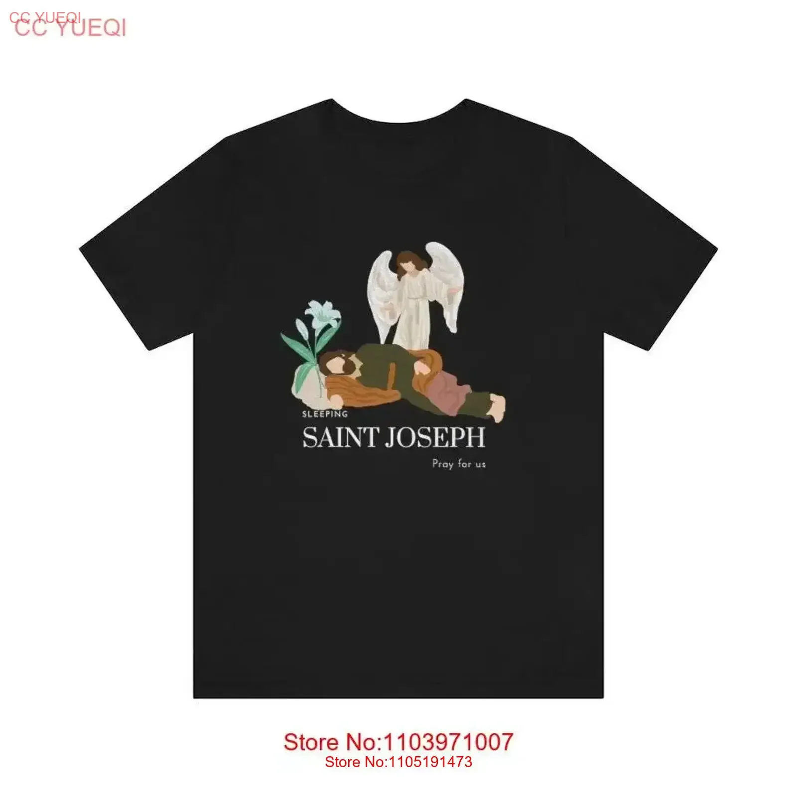 

Футболка Sleeping St Joseph Foster Father of Jesus для Devout Catholics Perfect Catholic, винтажная, стираная, удобная, универсальная