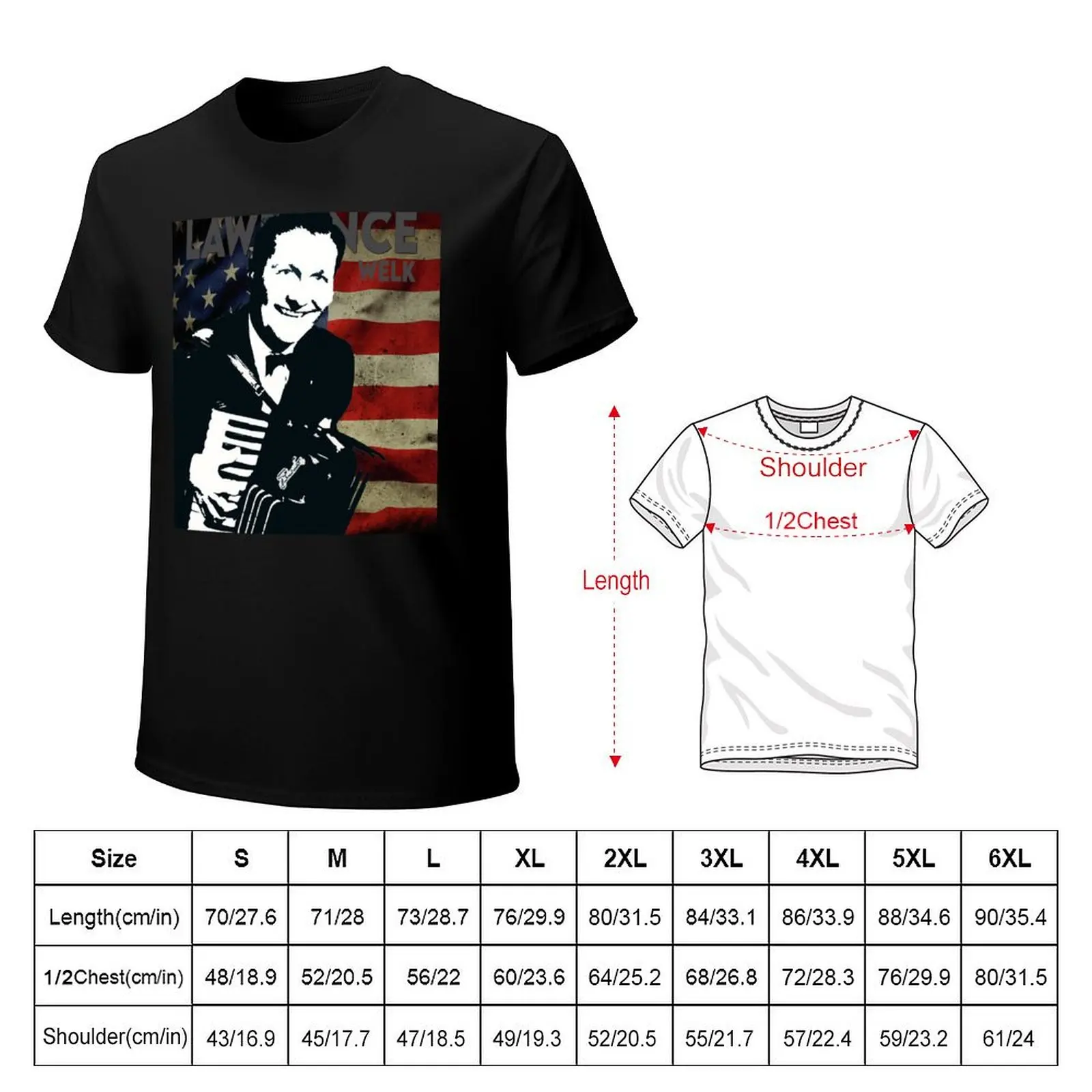 lawrence welk T-Shirt Casual Loose Fit Short Sleeve T-Shirt