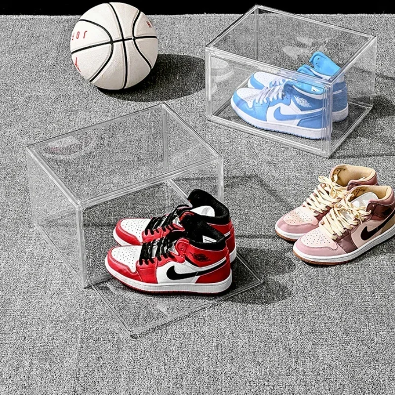 

Acrylic large transparent shoe box, can stack and organize shoe racks, shoe box storage box, display box shoes organizers