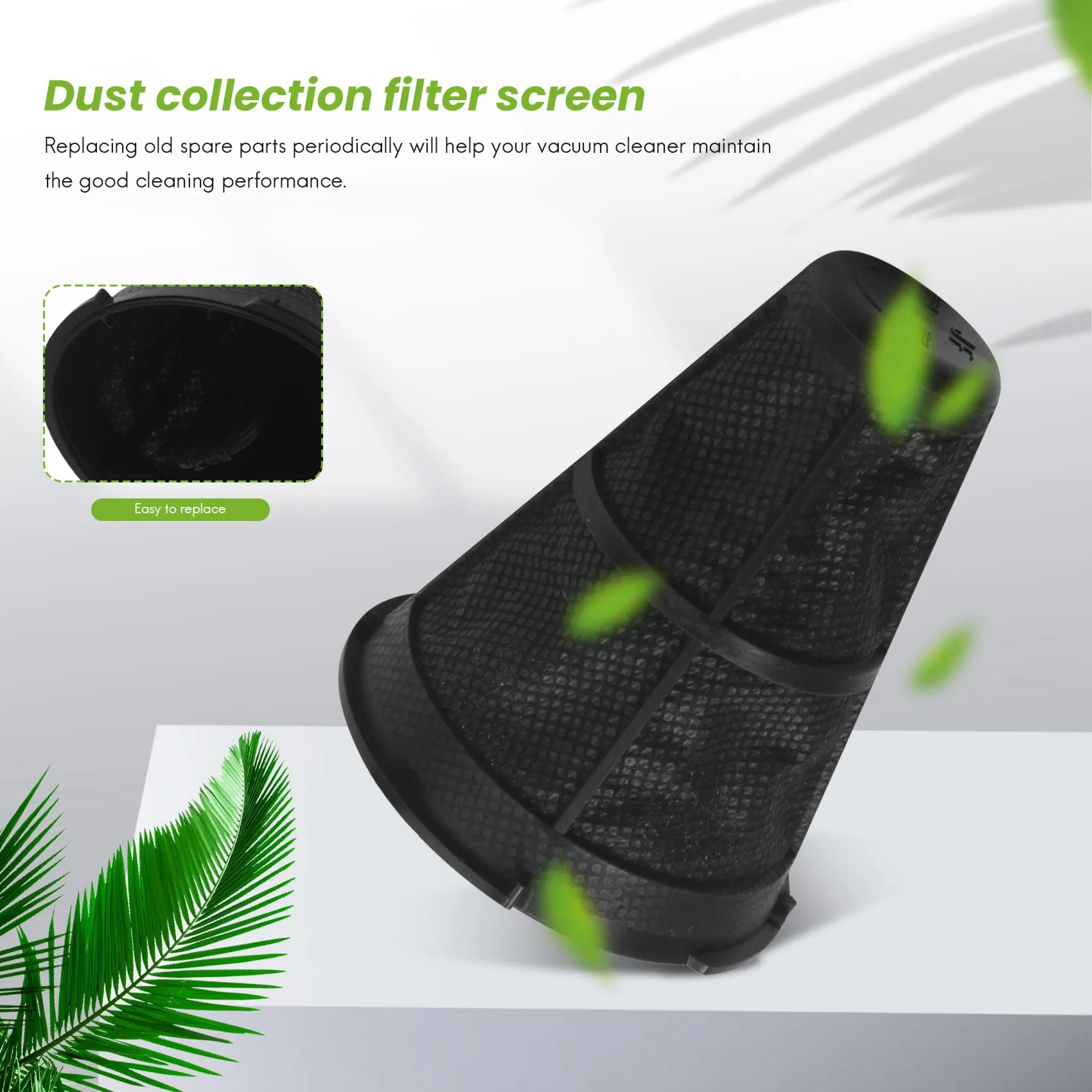 1Set for IC-FAC2 Dust Mite Vacuum Cleaner Dust Bag Exhaust Filters Dust Mite Replacement Accessories Parts