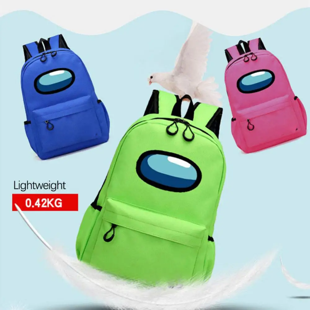 Game Modeling Double Shoulder Primary And Secondary School Backpack Cartoon Student Large Capacity Schoolbag Outdoor Travel Bag