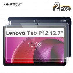 2 Pieces HD Scratch Proof Screen Protector Tempered Glass For Lenovo Tab P12 12.7-inch 2023 Tablet Protective Film