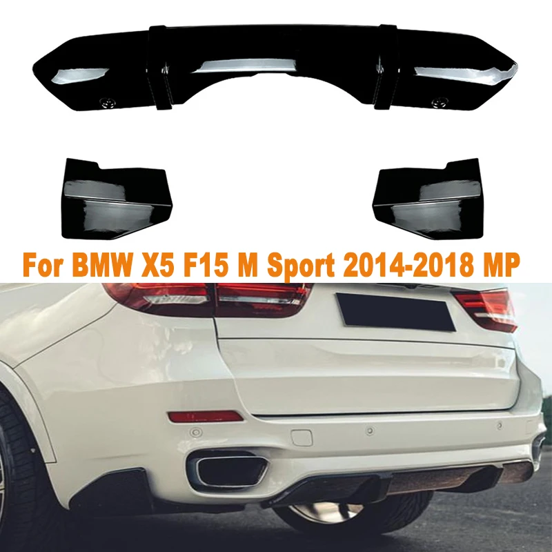 

Rear Bumper Lip Diffuser Spoiler Splitter Protector Rear Lip Spoiler Corner Car Accessories For BMW X5 F15 M Sport 2014-2018 MP