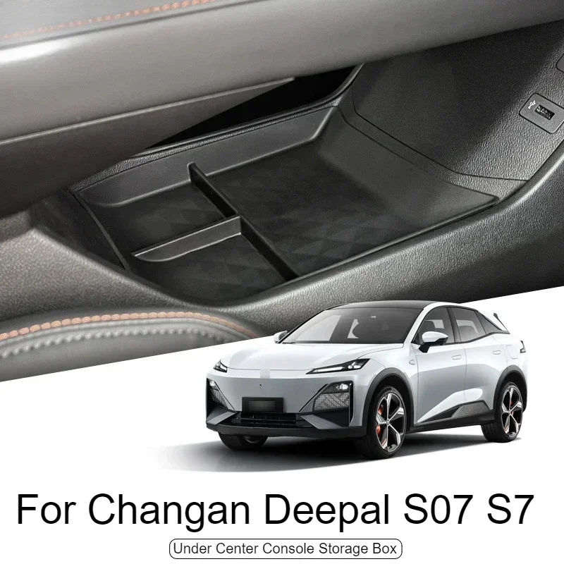 For Changan Deepal S07 2024 2023 S7 Car Styling Under Center Console Organizer Storage Box Interior Storage Box Auto Accessories