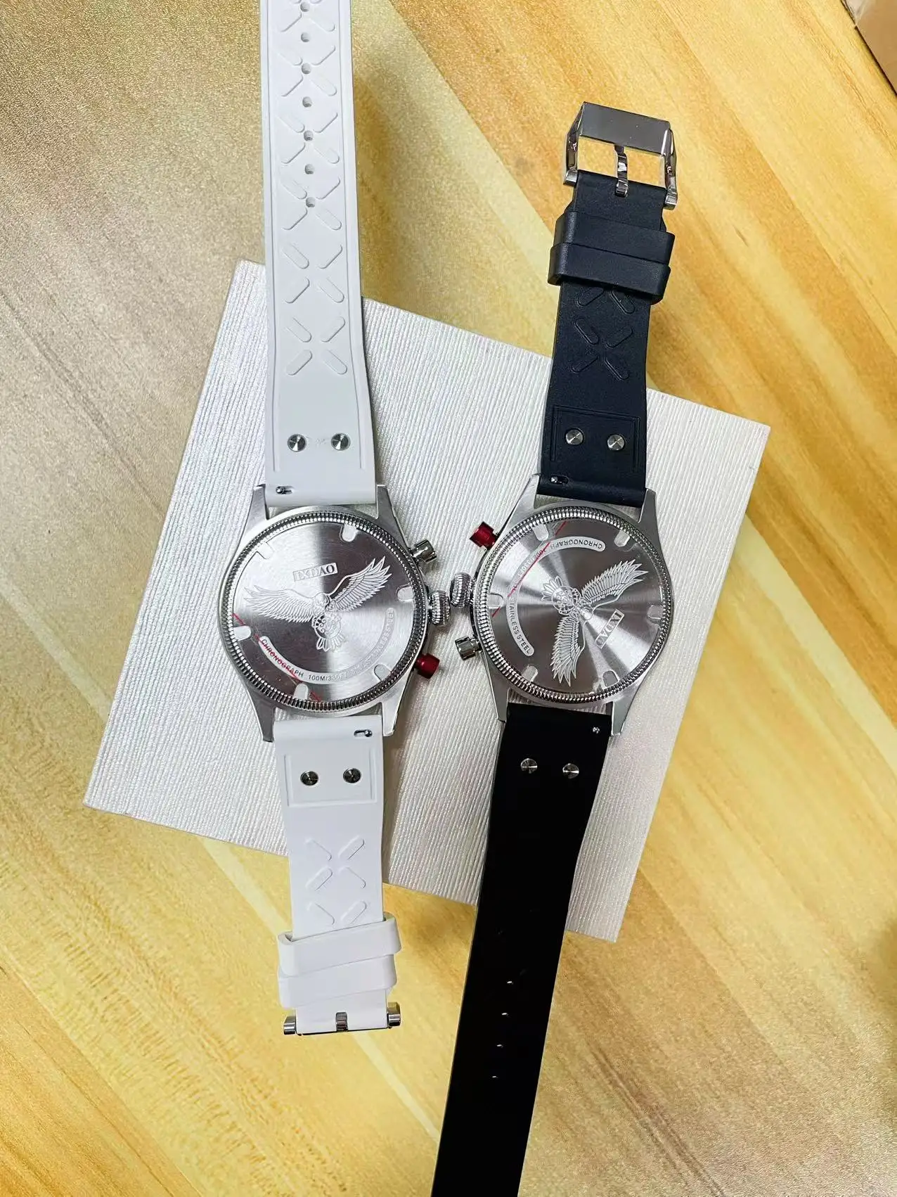 2025 جديد IXDAO 39 مللي متر الطيار الرجال ساعات كوارتز Peregrine Falcon سلسلة VK64 الياقوت الفولاذ المقاوم للصدأ الرياضة كرونوغراف 10Bar C3