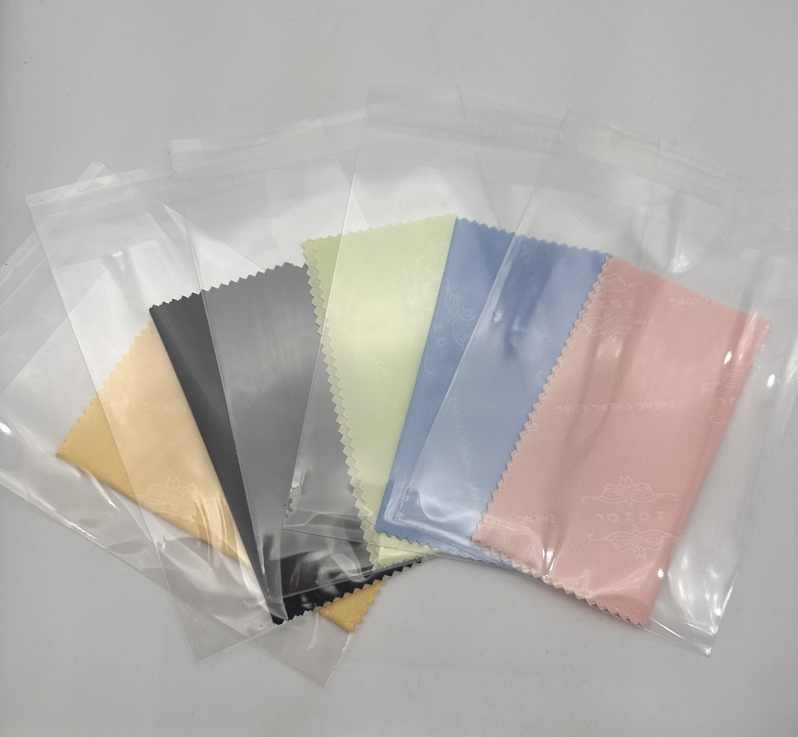 New OPP Single Piece Independent Packaging Eyeglass Cloth Full Range of Multi-Color Ultra-Fine Fiber Wiping Glasses 13cm × 13cm