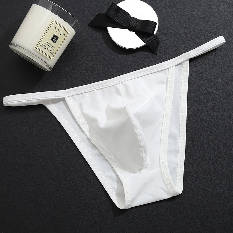 Sexy Designed Low Rise Bikini Briefs Men Underwear Translucent Penis Pouch Underwear Gay Sleepwear Small Briefs Contton New Hot