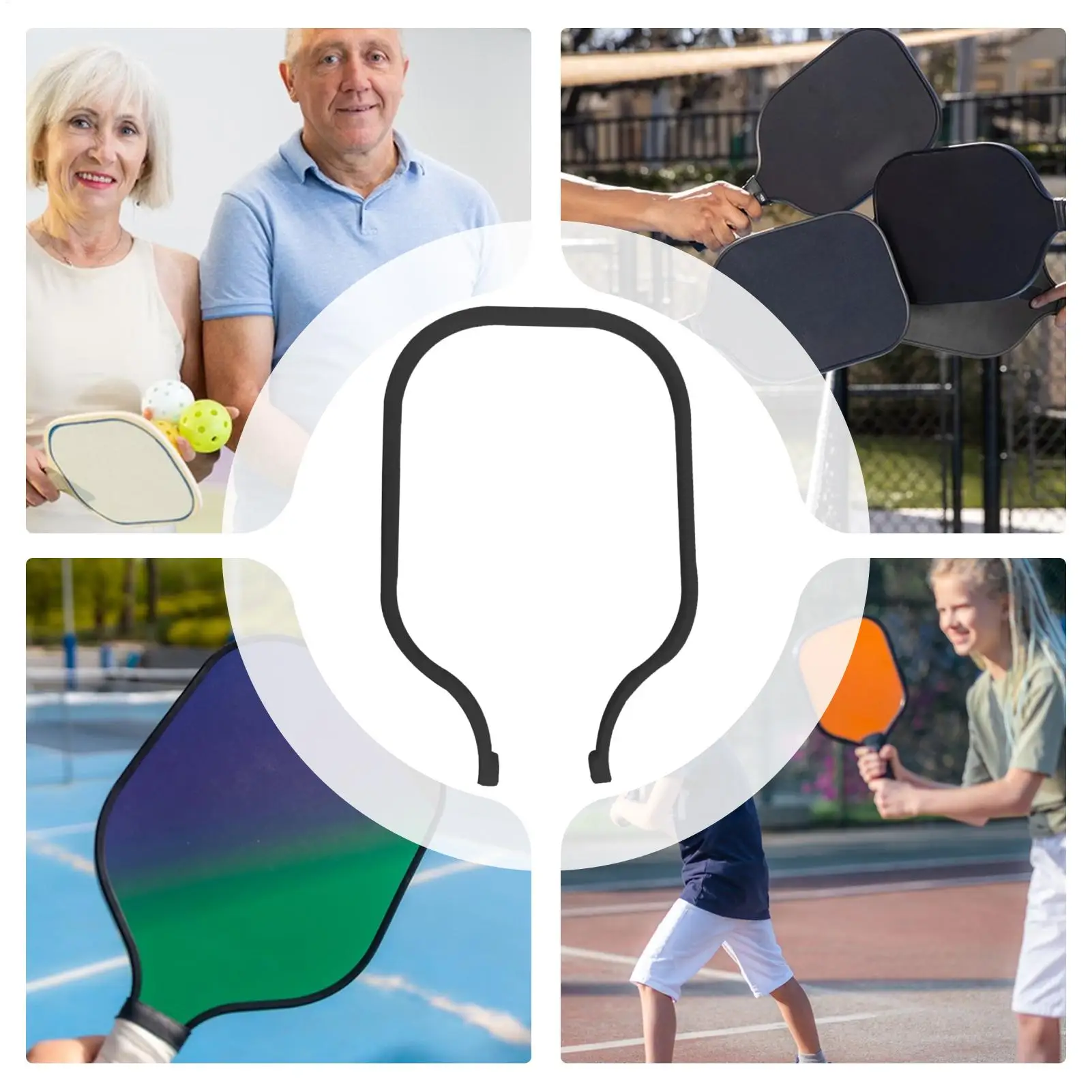 Pickleball Edge Guard Pickleball Paddle Edge Protection Shock Cushioning Weighted Training Aid للمبتدئين والنساء البالغات