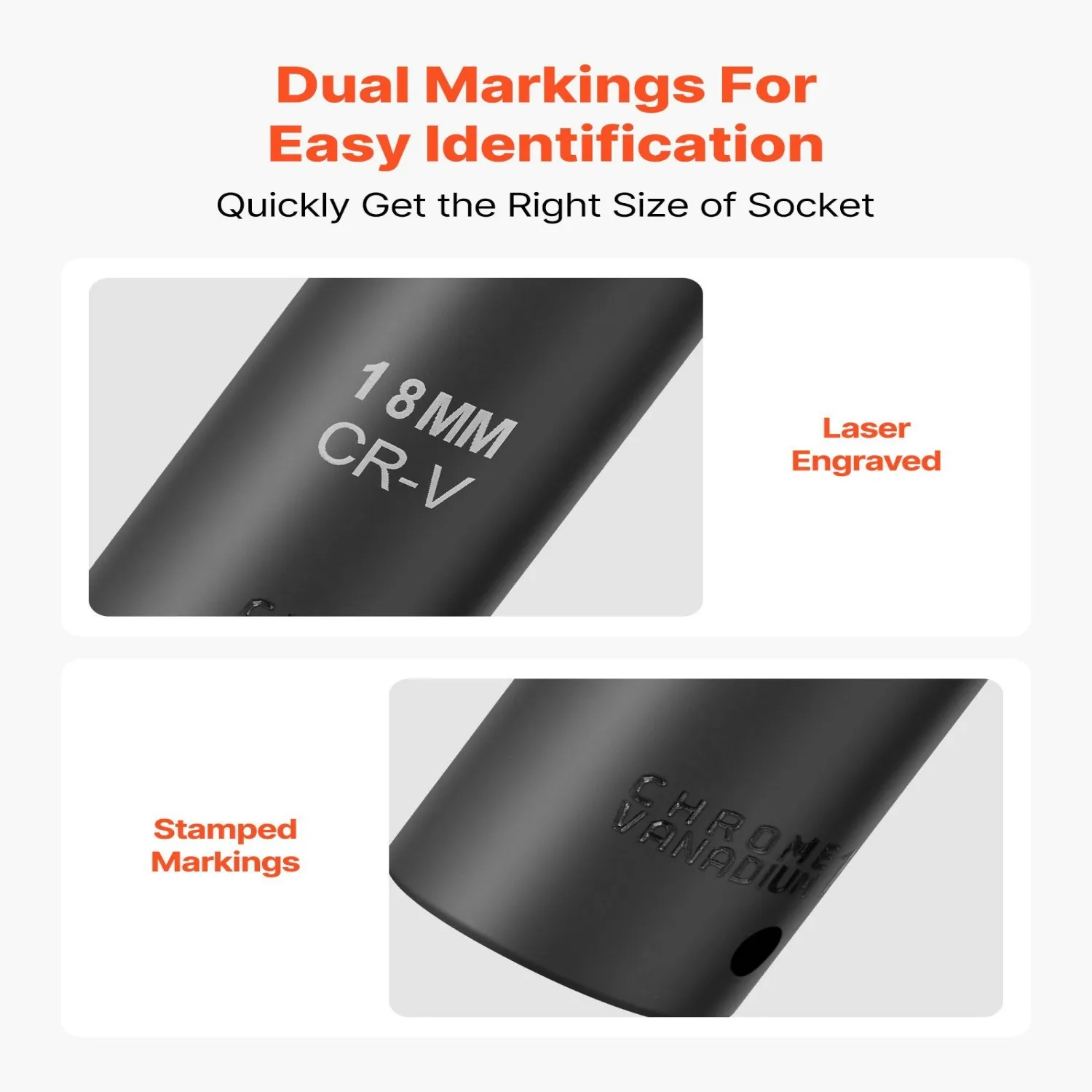 مجموعة مقابس تأثير محرك VEVOR 1/2