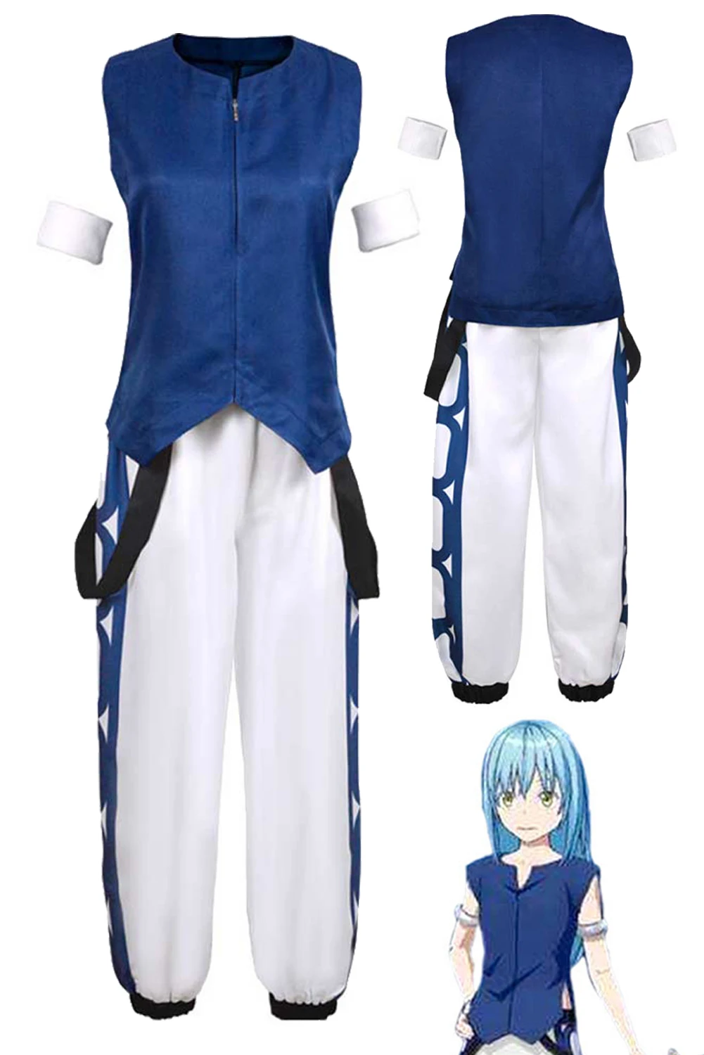 Rimuru Tempest Cosplay Anime That Time Got Cosplay As A Slime Clothes Sleeveless Outfits Female Girls Halloween Carnival Suit