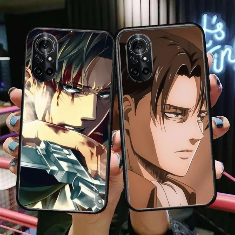 AOT Levi Ackerman Cell Phone Case for Honor 70 50 20 7S X9 X8 X7 Magic 4 3 Pro Black Soft Phone Cover Funda