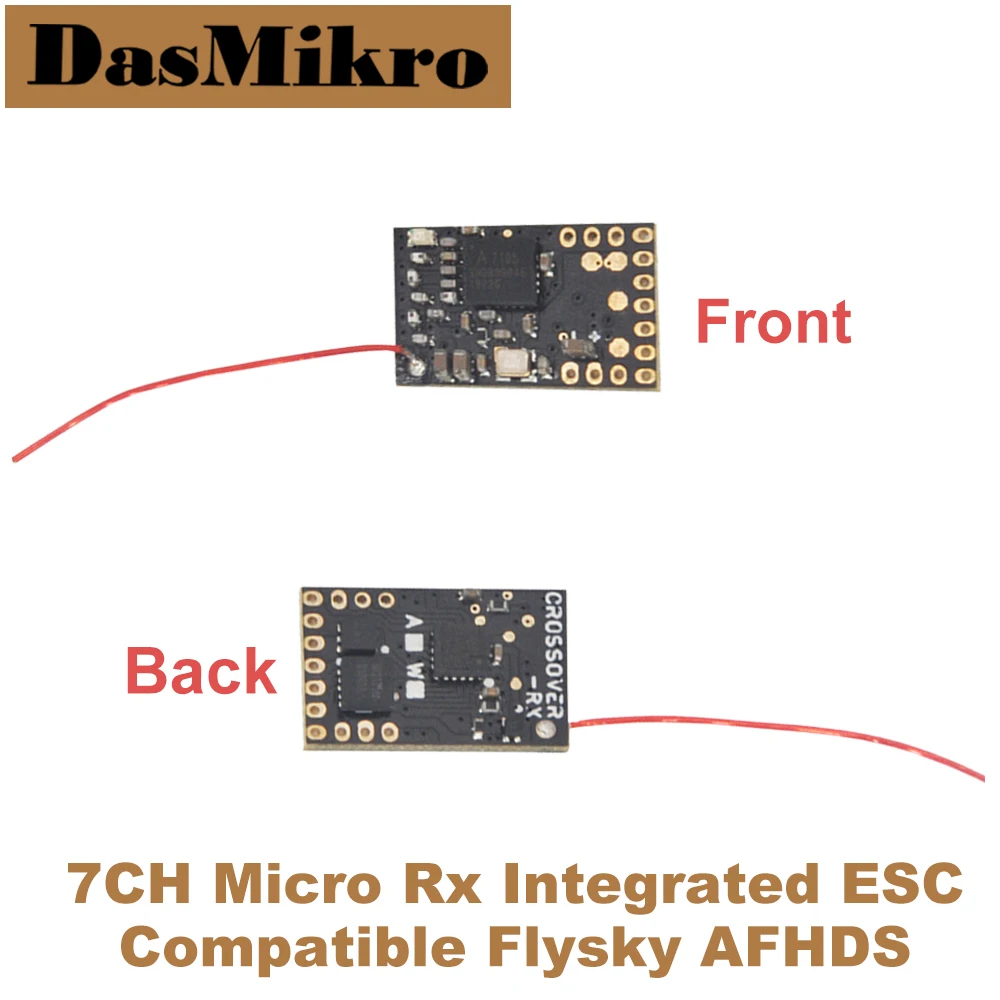 Das87 2.4GHz 7CH Micro Receiver Integrated 2 Seperated Bi-directional ESC (Car and Truck Type) Compatible FLYSKY AFHDS