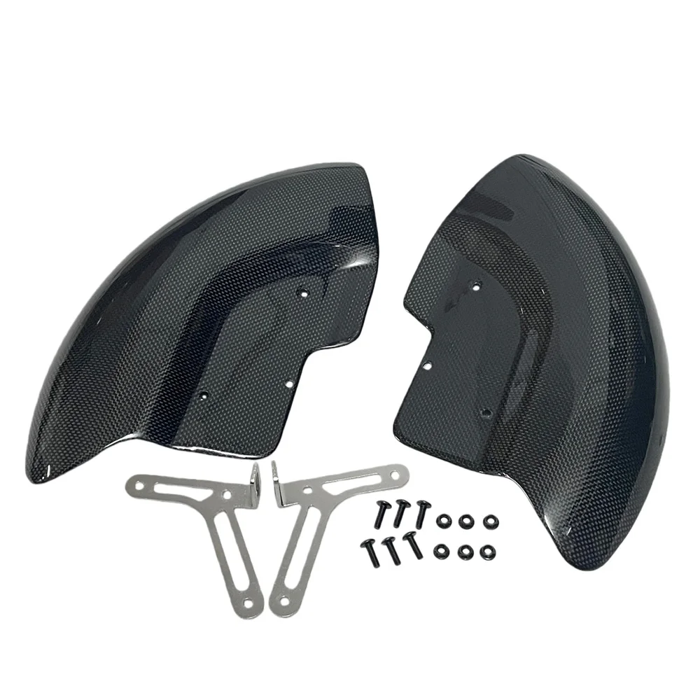 ل Ducati ستريت فايتر V2 V4/S/R 2018-2025 ألياف الكربون مجموعة أغطية الاطارات منحرف الهواء هدية واقية