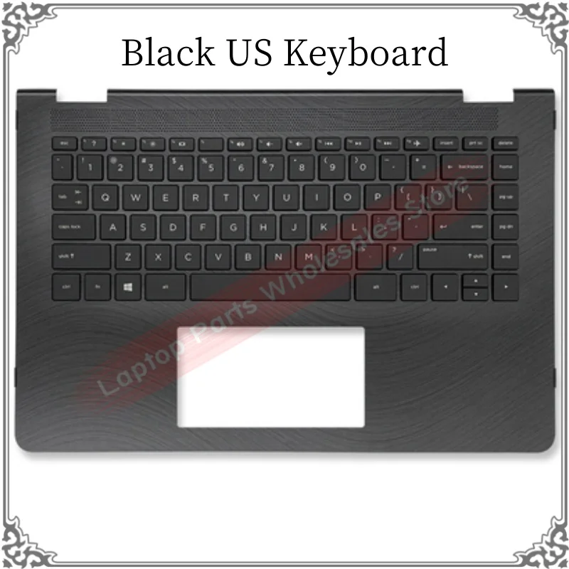 New For HP Pavilion X360 14-BA 14M-BA TPN-W125 Laptop Palmrest C Cover Topcase Keyboard With Backlit Replacement